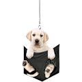 Miniatyrbillede 1 af 2: Nøglering med Puppy-hæng til bilens bakspejl Style3