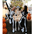 Miniatyrbillede 3 af 5: Halloween Skelet Kostume til Kvinder, Behagelig Let Voksen Onesie Jumpsuit M