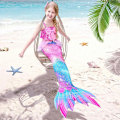 Pikkukuva 3 / 4: 8 kpl Tyttöjen Uimapuvut Prinsessapuku Bikinit Q4 130cm
