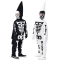 Miniatyrbild 7 av 8: Halloween Skelettdräkter för Flickor och Pojkar Black XS