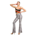 Miniatyrbild 2 av 4: Print Stretch Bell Bottom Flare Palazzo Byxor Byxor style 1 M