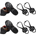 Miniatyrbilde 1 av 5: 2 Par Non-Slip Gripper Pigger for Sko og Støvler for Gang på Snø og Is S