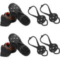 Miniatyrbillede 1 af 5: 2 Par Non-Slip Gripper Spikes til Sko Støvler Vandring på Sne Is M