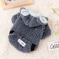Miniatyrbild 3 av 9: Kattkläder Höst och Vinter Hundkläder Söt Varma Grey Blue M