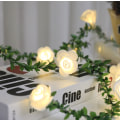 Miniatyrbild 4 av 5: Christmas Rose Flower Vine LED String Lights 6m 40 light
