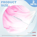 Pikkukuva 2 / 8: Ylistys- ja tanssilippu teleskooppivartta White Pink 2PCS