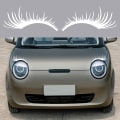 Miniatyrbilde 8 av 10: 2 Par Eyelash-Dekaler til Bilens Frontlykter White