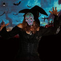 Miniatyrbilde 7 av 9: Halloween LED-maske med lys - Skummel maske Style 2