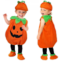 Miniatyrbild 1 av 3: Julprydnader halloween kostym pojkar och flickor cosplay kostym show barns pumpadräkt(90)