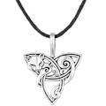 Miniatyrbild 1 av 2: Halsband med Keltisk Symbol - Räv/Katt - Wicca, Pagan, Mytologi, Amulett silver