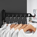 Miniatyrbild 8 av 11: Väggmonterad tvättställ Torktumlare Fällbar klädhängare Metall förvaringsställ för hem sovsal Balkong Heavy Duty hängare White