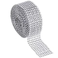 Miniatyrbild 1 av 2: Strassband på rulle - 4 cm x 9 meter silver