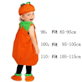 Miniatyrbild 3 av 3: Julprydnader halloween kostym pojkar och flickor cosplay kostym show barns pumpadräkt(90)