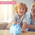 Miniatyrbild 5 av 5: Stor spargris, okrossbar plastspargris, myntbank för flickor och pojkar, praktiska presenter för