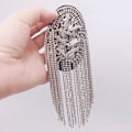 Miniatyrbild 3 av 5: 1 st Mode handgjorda axelsmycken tofs strass approx.19cm
