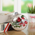 Miniatyrbild 4 av 4: Julgranskulor, julgransprydnader - 5 stycken, små juldekorationer, okrossbara juldekorationer för granen, helgdagar, bröllop,