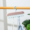 Miniatyrbild 5 av 11: Plast Underkläder Hängselhängare Multifunktionell Klädförvaring Stativ för sovrum Pink