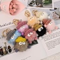 Miniatyrbild 3 av 3: Söt plysch nyckelring för kvinnor mjuk fluffig nyckelring Squishmallow nyckelring Kawaii bilnyckelring Ryggsäck nyckelring IC