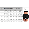 Miniatyrbild 5 av 5: Vadderad rumplyftare Korrigerande underkläder Butt Enhancer Body Shaper Modelleringsrem Fake Hip Shapwear Underkläder Push Up Trosor Svart XXXL Black