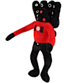 Miniatyrbild 2 av 4: Skibidi Toalett Plyschleksaker Toalett Speakerman Bosses Plyschdocka Red Speakerman