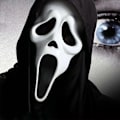 Miniatyrbild 1 av 5: Halloweenmask, demonskrik, grimasmask, rolig dödsmask, skrämmande skelettmask, vargmord mask, påskskräck, svart mantel, dödsgud, skelettmask