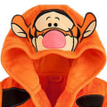 Miniatyrbilde 2 av 4: Barne Morgenkåpe i Fleece med Hette for Gutter og Jenter Rose Red 5-6 Years