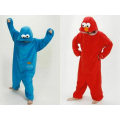 Miniatyrbillede 1 af 2: Voksen onesie treet Cookie Monster Elmo kostume pyjamas Blue S