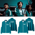 Pikkukuva 2 / 5: Squid Game Cosplay Kostym Unisex Sweatshirt + Byxkläder Set 1 4XL