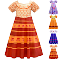 Pikkukuva 3 / 3: Lapsi Mirabel Mekko Isabela Madrigal Cosplay Puku olores Mekko W 7-8Years V D 9-10Years