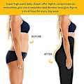 Pikkukuva 2 / 5: Vett Bastu Midjan Tränare Kropp Shaper Viktminskning Kompressionsbyxor Shapewear Black-Blue S