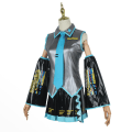 Miniatyrbild 3 av 5: Vocaloid Miku Cosplay Peruk Dräkt Japan Midiklänning Nybörjare Framtid Miku Cosplay Kvinna Halloween Kvinnors Dräkt Herr Strl. V Sliver White XL
