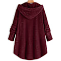 Pikkukuva 2 / 2: Naisten Teddy-huppari Solid V Wine Red 4XL