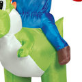 Pikkukuva 4 / 5: Super Mario -pukukostyymi, Mario ratsastaa Yoshilla, lapselle, yksi koko