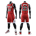 Pikkukuva 1 / 2: Chicago Bulls nr 23 Jordan Jersey Koripallopaita Set W 4XL