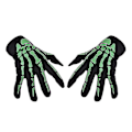 Miniatyrbilde 2 av 3: 1 par Halloween-hansker Myke unisex pustende hansker for ytelse cosplay V Green 1pairs