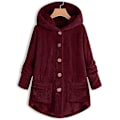 Pikkukuva 1 / 2: Naisten Teddy-huppari Solid V Wine Red 4XL