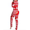 Miniatyrbillede 1 af 3: Kvinde Dyre Pyjamas Onesie Jule Bodysuit Jumpsuit Langærmet Nattøj W Christmas Tree XL