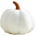 Pumpa kastkudde, pumpa fylld leksak Pumpa dekorativ kudde White 35CM