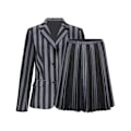 Pikkukuva 4 / 5: Keskiviikko Addams Cosplay-asu Nevermore Academy School Uniform Halloween Carnival Party -asu aikuisille lapsille Without wig Child S