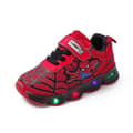 Spiderman Sportssko Til Børn Led Lysende Sneakers rød red 29