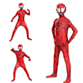 Pikkukuva 2 / 4: Lapsi Pojat Punainen Venom Cosplay Jumpsuit Halloween-asu 4-5 Years