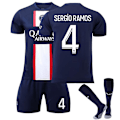 Miniatyrbild 1 av 2: 2022-2023 Nya Paris fotbollströjor Byxor Säsong Ungdom och Vuxen W 26 (140-150cm)