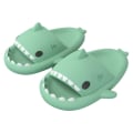 Miniatyrbild 1 av 4: Shark Tofflor Shark Cloud Tofflor Moln Shark Slides Söta Shark Tofflor för kvinnor Anti-halk Novelty Open Toe Slides V Light Green 40-41