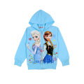 Miniatyrbilde 1 av 4: Barn Jenter Frozen Elsa Anna Jakke Varm Zip Hoodie Frakk Ytterklær Z wathet 130cm