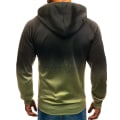 Miniatyrbilde 3 av 4: Herre langarmet jakke med glidelås Hoodie Skjorte Topper W Army Green 3XL