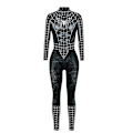 Miniatyrbillede 2 af 5: Sexet Body Sort Spindel Kvinde Spandex Halloween Cosplay Kvinder Superhelt Kostume Jumpsuit One Size