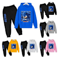 Miniatyrbild 2 av 11: Kids Teens Sonic The Hedgehog Hoodie Pullover träningsoverall rosa pink V . pink 5-6 years old/120cm