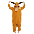 Miniatyrbild 1 av 4: Kawaii Cartoon Onepiece Pyjamas Brun Par Animation Performance Kostym Halloween Kläder Söta hemkläder för pojke och flickor Eevee L