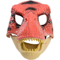 Pikkukuva 7 / 8: BestAlice Dino Mask Moving Jaw, Dinosaur Mask Huvudbonader, Jurassic Movable Dinosaur Head Toys Velociraptor Mask Halloween Orange 23 x 15 x 13 cm/9 x 5 x 6 inch