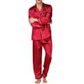 Pikkukuva 1 / 5: Miesten pyjamasetti, pitkähihaiset yövaatteet, loungewear Red XL